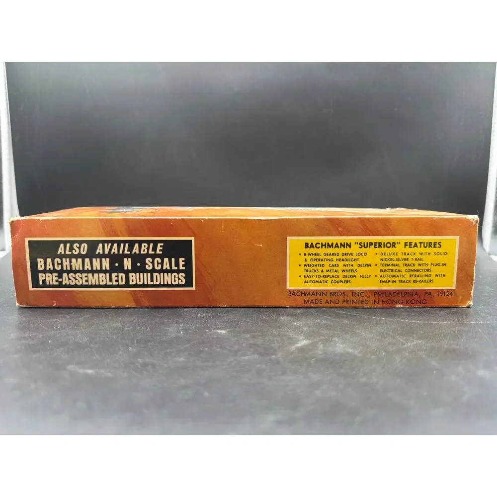 Vintage Bachmann N Scale PCC Trolley PTC #62995 Not Tested Orig Box Papers